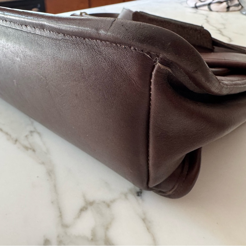 90’s Coach Beekman Briefcase - Dark Brown Leather - Picture 7 of 11